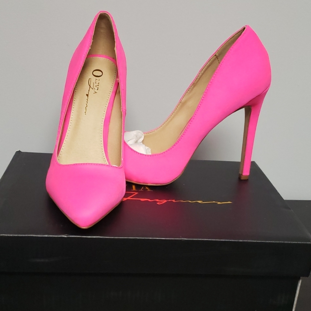 Neon Pink Heels never worn